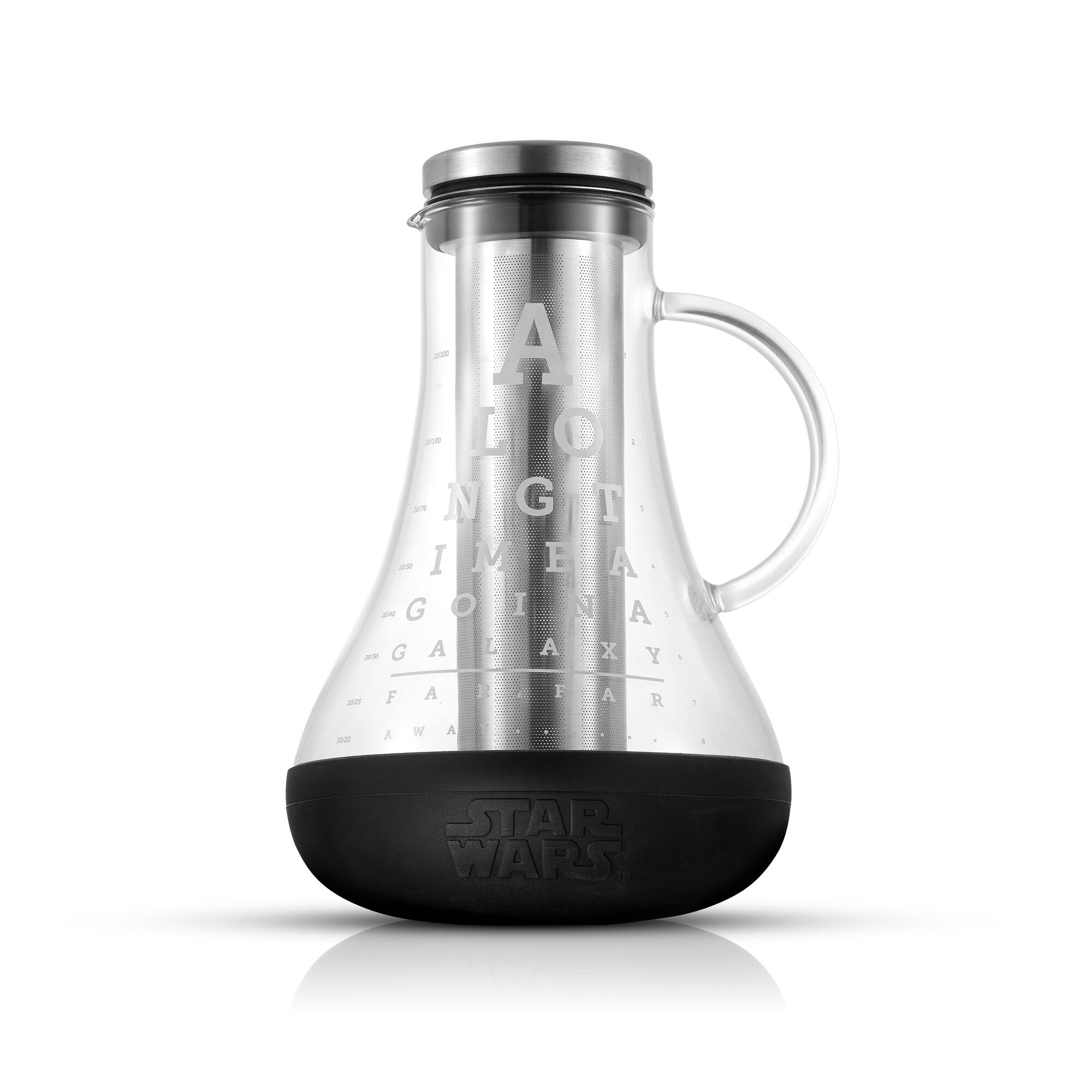 JoyJolt® Star Wars™ 48oz. Eye Chart Cold Brew Glass Pitcher